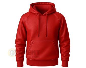 Handmade Lambskin Leather Hoodie, Mens Winter Pullover, Streetwear Gift