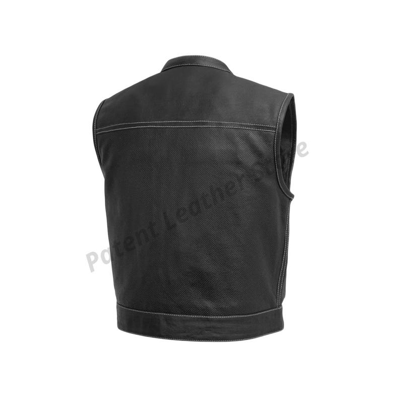 Cowhide Leather Motorcycle Vest: Biker Club Style, Conceal Carry - Etsy