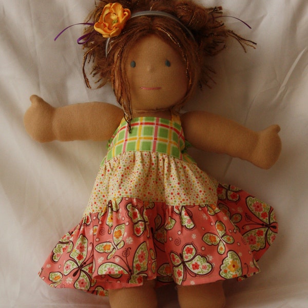 Yellow Flower Headband Fits 15-16 Inch Waldorf Dolls