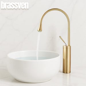 Modern Brass Basin Faucet – Tall & Short Options | Gold, Black, Chrome, Rose Gold