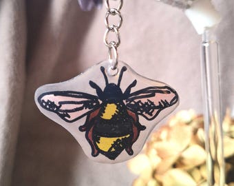Keyring "Hummelzauber", pendant, bee, bumblebee, nature