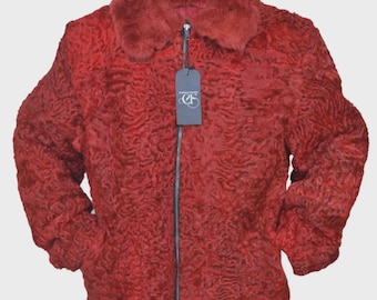 Bomberjack van echt Perzisch lamsbont Echt Karakul-lamsbont Jas Nieuw met kaartjes Alle maten Alle kleuren