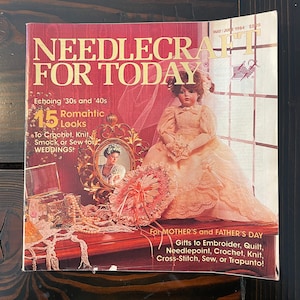 Needlecraft for Today Vintage May/June 1984 Pattern Magazine | Sewing 80s Knitting