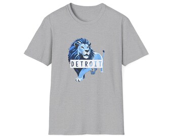 Detroit Lions Tee Shirt | Detroit Pride Gift Shirt for Football Fan | Unisex Softstyle T-Shirt