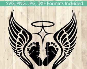 Angel Baby Loss SVG Cricut Silhouette Cutting File | Vector Image Miscarriage