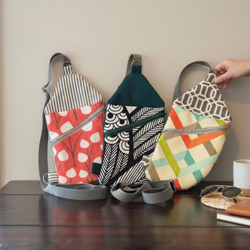 Crossbody Sling Bag PDF SEWING Pattern - DIY Traveler Purse Digital ...