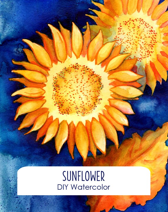 Download Adult Coloring Page Coloring Book Pdf Sunflower Painting Etsy