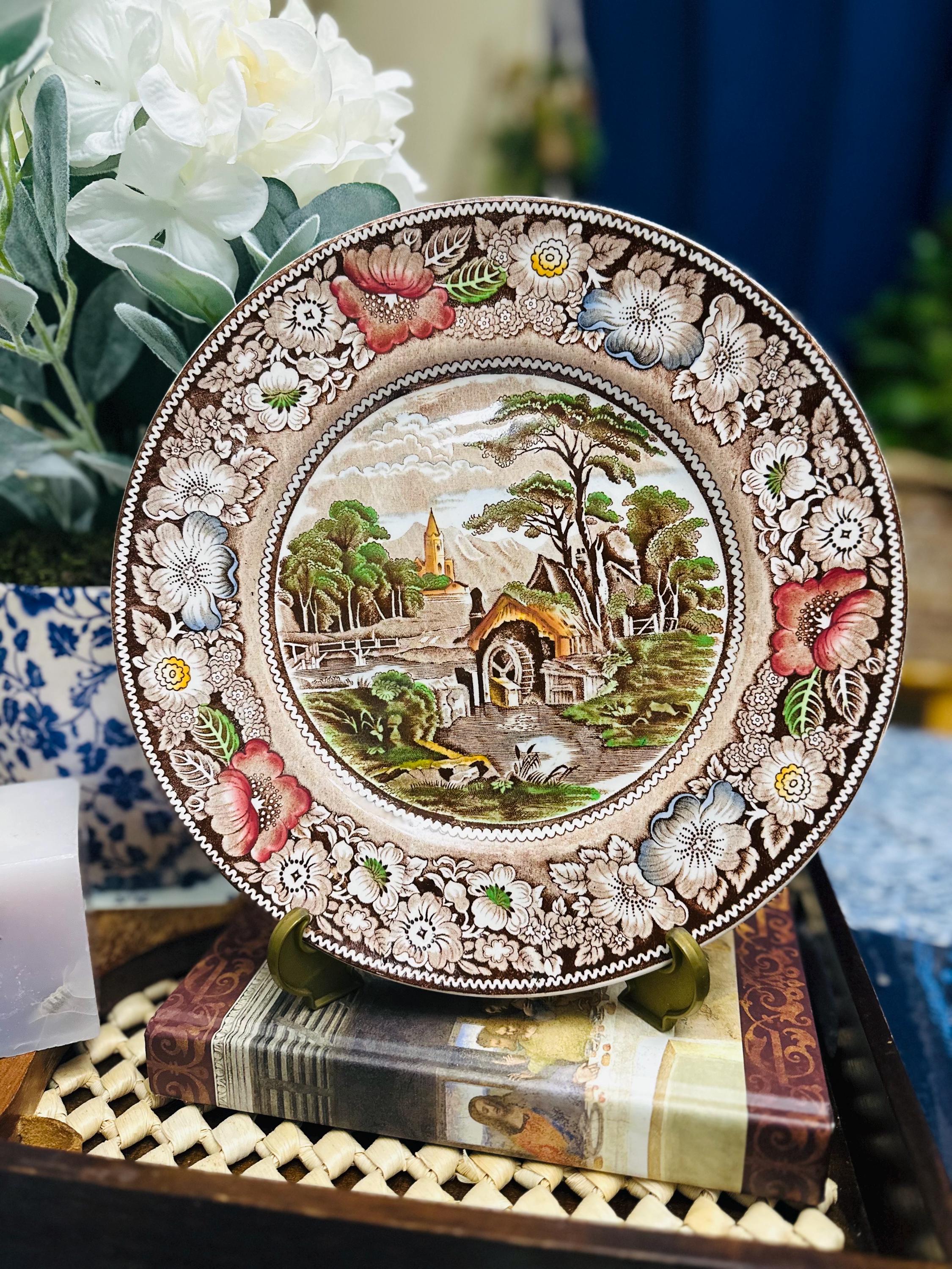 未使用 ビンテージ Midwinter COUNTRYSIDE リム付きプレート Rural England W. S. Midwinter - Etsy