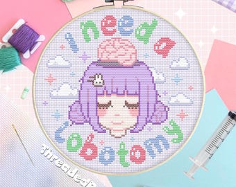 Lobotomize Me Kreuzstichmuster