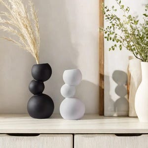 Unique Bubble Design Vase  Home Decor for Centerpiece Minimalist Nordic Aesthetic, Stylish Table Centerpiece, Gift Idea