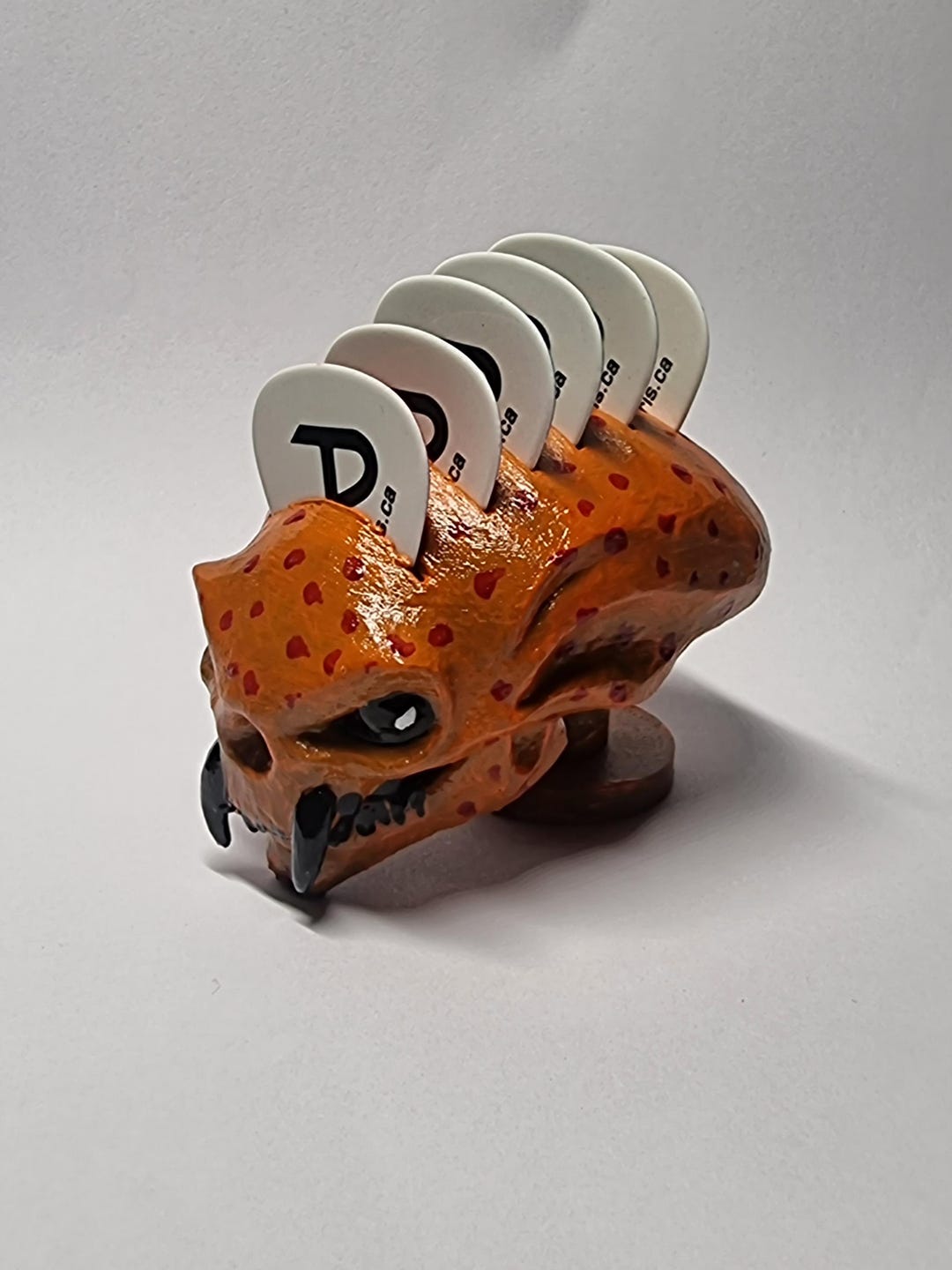 Pick Holder/alien Head Guitar Pick Holder/ Hand Painted/ Guitar ...