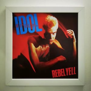Billy Idol &quot;Rebel Yell&quot; Framed Reproduction 12&quot; Album Cover Poster