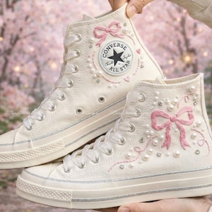Preppy Pink Sneakers - Etsy display picture 2