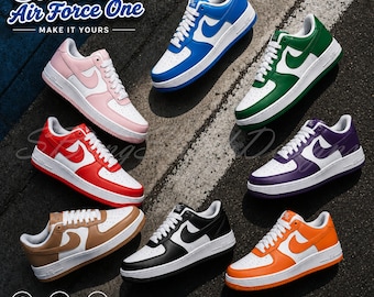 Custom Color AF1 Shoes, Hand Painted Air Force 1, Personalized Sneakers, Custom Colorway AF1, Unique Gift, Streetwear Sneakers