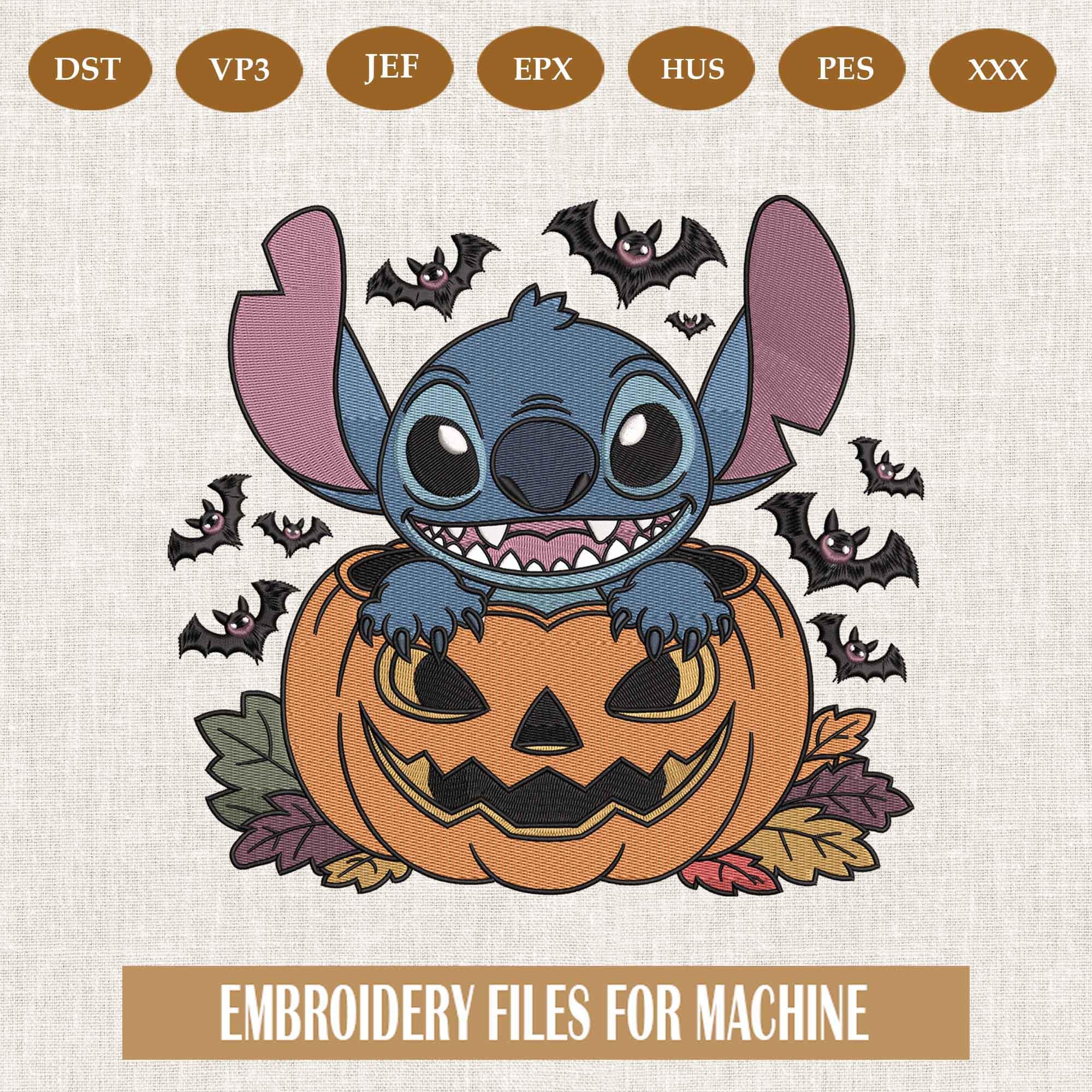 Trick Pumkin Stitch Embroidery Pattern/ Stay Spooky Stitch Embroidery Patterns, Trick Or Treat Witch Stitch Digitizing Machine Embroidery
