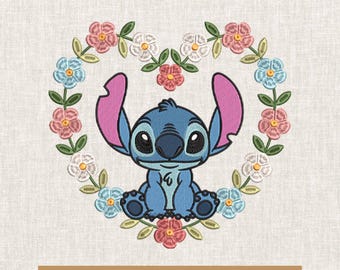 Floda Lilo & Stitch inspiriert Stickdatei, Stickdatei, Stickdatei, Stickdatei, sofortiger Download