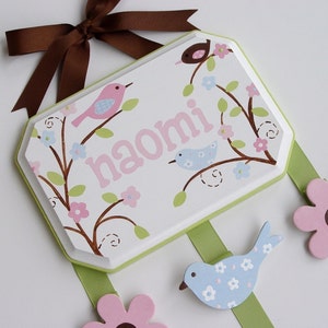 Soporte para lazo de cabello de 7x9 pintado a mano y personalizado (4)