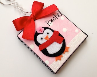 Personalized Penguin Holiday Ornament | Etsy