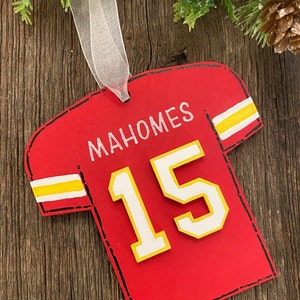 Hand Painted Football Jersey ornament