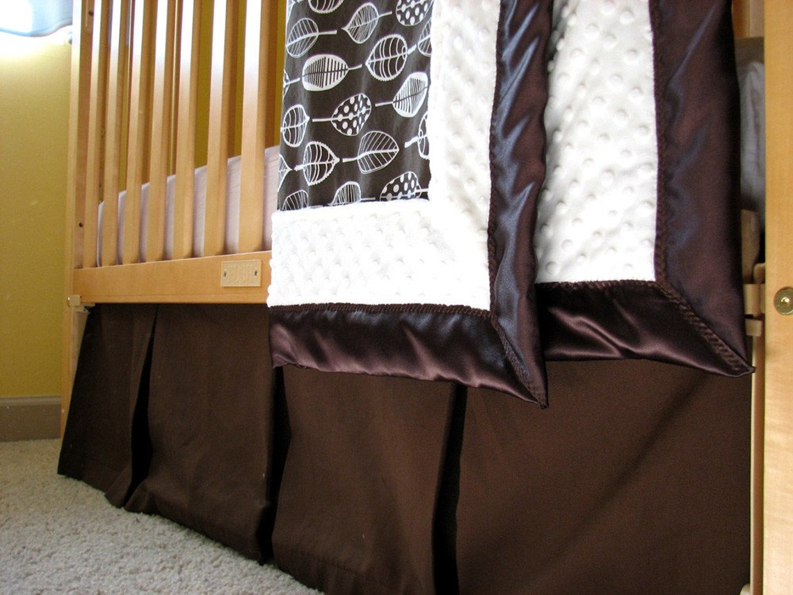 Custom Boxpleat Crib Skirt One Print You Pick the Fabric Etsy