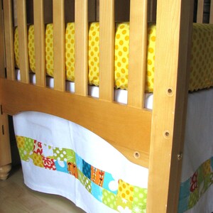 Fresh Sunshine Polka Dot Fitted Crib Sheet image 4