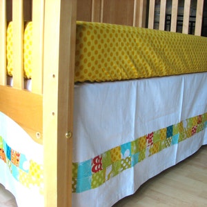 Fresh Sunshine Polka Dot Fitted Crib Sheet image 2