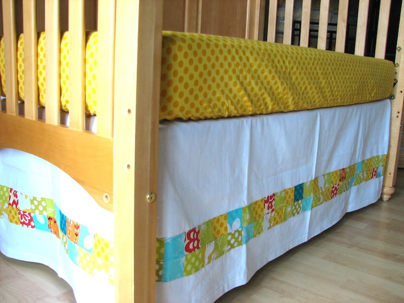 Fresh Sunshine Polka Dot Fitted Crib Sheet image 2