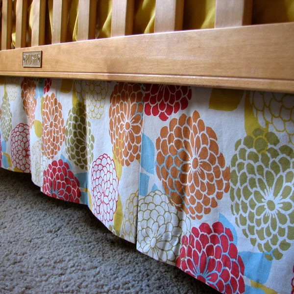 Box Pleat Crib Skirt Etsy