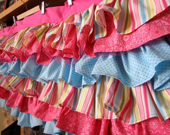 Custom Ruffle Valance with 6 Tiers