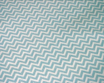 Blue Chevron Fitted Crib Sheet