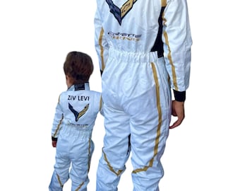 Traje de kart personalizado: diseño totalmente personalizado. Ropa de carreras para adultos y niños.