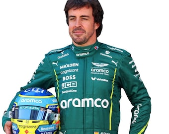 2025 Aston Martin Go-Kart Racing Suit In All Sizes F1 Fernando Alonso Race Suit