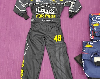 F1 Lowe's Racing Suit CIK/FIA Level 2 Jimmie Johnson Overall Karting Jumpsuit
