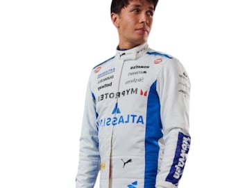 Alex Albon Grand Prix 2025 Racing Suit Williams F1 Custom Motorsport Race Suit