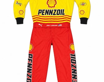 Joey Logano Pennzoil NASCAR Suit FIA Approved Printed Racing Overall
