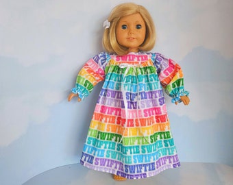 18 inch handmade doll clothes to fit AG doll - Swiftie Cotton Nightgown