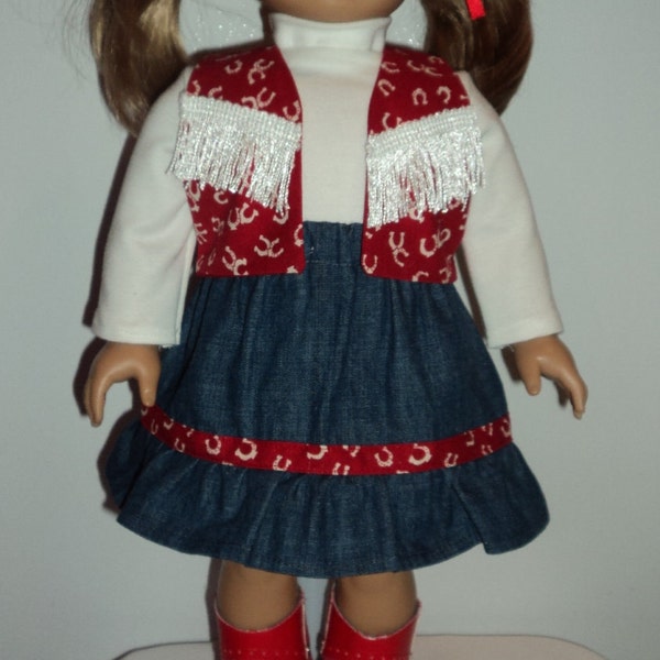 American Girl doll clothes - Cowgirl and Boots