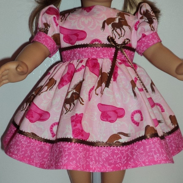 American Girl doll clothes- Horse  Dress & Shoes