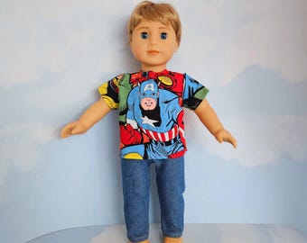 Shirt & Jeans/handmade/18 inch boy doll
