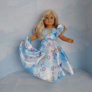 LAST ONE! - 18 inch doll clothes handmade to fit AG doll  - Blue Cinderella Gown