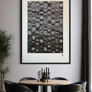 XL Handmade abstract art, Curves #62, limited edition, FREE SHIPPING, eco friendly