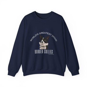 Felpa con stampa Border Collie / Regalo personalizzato con cane dei cartoni animati / Spedizione dal Canada