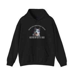 Sweat à capuche pour bouvier australien | Cadeau personnalisé pour chien de bande dessinée | Expédition aux États-Unis