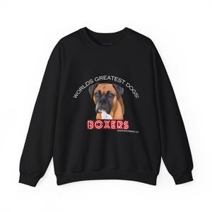 Boxer Sweatshirt | Custom Cartoon Dog Gift | U.S. Shipping