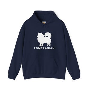 Spitz Hoodie | Silhouette Hund Geschenk | Versand aus Kanada