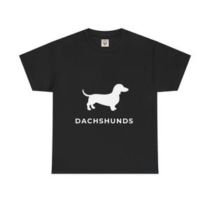 Dachshund T-shirt - Silhouette Dog Gift - U.S. Shipping