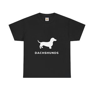 Dachshund T-shirt - Silhouette Dog Gift - Ships from Canada
