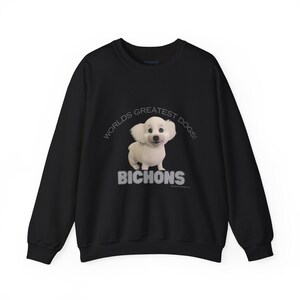 Bichon Frise Sweatshirt - Custom Cartoon Dog Gift - U.S. Shipping