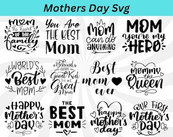Mother's Day Quote SVG Bundle: Mom Life Designs (Digital Download)