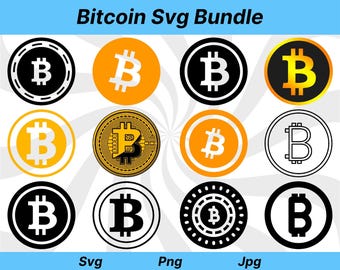 Bitcoin SVG Bundle: Crypto Cut Files (Digital Download)